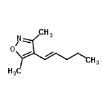 CAS#: 128035-78-9， 3,5-Dimethyl-4-[(1E)-1-Penten-1-Yl]-1,2-Oxazole