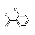 structure of CAS# 128073-02-9, 3-Chloro-2-Pyridinecarbonyl Chloride;3-chloropicolinoyl chloride