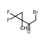 CAS#: 128073-31-4， 2-Bromo-1-(2,2-Difluoro-1-Methylcyclopropyl)Ethanone