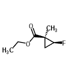 CAS#: 128230-91-1， Ethyl (1S,2S)-2-Fluoro-1-Methylcyclopropanecarboxylate