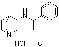 结构式 CAS# 128311-06-8, (3S)-N-[(1R)-1-苯基乙基]奎宁环-3-胺二盐酸盐