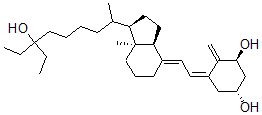 CAS#: 128312-71-0， (1R,3S,5E)-5-[(2E)-2-[(1R,3aS,7aR)-1-(7-Ethyl-7-Hydroxynonan-2-Yl)-7alpha-Methyl-2,3,3a,5,6,7-Hexahydro-1H-Inden-4-Ylidene]Ethylidene]-4-Methylidenecyclohexane-1,3-Diol