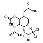 CAS#: 128376-91-0， 2,3,4-Tri-O-Acetyl-1-O-(2,2,2-Trichloroethanimidoyl)-alpha-D-Glycero-Pentopyranose