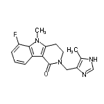 CAS#: 128486-54-4， 6-Fluoro-5-Methyl-2-[(5-Methyl-1H-Imidazol-4-Yl)Methyl]-2,3,4,5-Tetrahydro-1H-Pyrido[4,3-b]Indol-1-One
