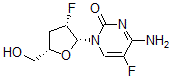 CAS#: 128496-09-3， 4-Amino-5-Fluoro-1-[(2R,3S,5S)-3-Fluoro-5-(Hydroxymethyl)Oxolan-2-Yl]Pyrimidin-2-One