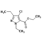 CAS#: 128537-52-0， Ethyl 4-Chloro-1,3-Diethyl-1H-Pyrazole-5-Carboxylate