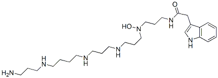 CAS#: 128549-96-2， N-[3-[3-[3-[4-(3-Aminopropylamino)Butylamino]Propylamino]Propyl-Hydroxyamino]Propyl]-2-(1H-Indol-3-Yl)Acetamide