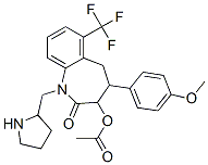 CAS#: 128574-17-4， [4-(4-Methoxyphenyl)-2-Oxo-1-(Pyrrolidin-2-Ylmethyl)-6-(Trifluoromethyl)-4,5-Dihydro-3H-1-Benzazepin-3-Yl] Acetate Hydrochloride