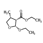 CAS#: 128597-08-0， Ethyl (2R,3S,4R)-2-Ethoxy-4-Methyltetrahydro-3-Furancarboxylate