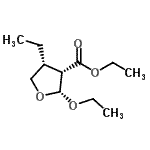 CAS#: 128597-11-5， Ethyl (2R,3S,4R)-2-Ethoxy-4-Ethyltetrahydro-3-Furancarboxylate
