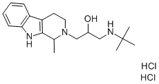 CAS#: 128857-34-1， 1-(Tert-Butylamino)-3-(1-Methyl-1,3,4,9-Tetrahydropyrido[3,4-b]Indol-2-Yl)Propan-2-Ol Dihydrochloride