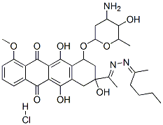 CAS#: 128948-02-7， 7-(4-Amino-5-Hydroxy-6-Methyloxan-2-Yl)Oxy-9-[N-(Hexan-2-Ylideneamino)-C-Methylcarbonimidoyl]-6,9,11-Trihydroxy-4-Methoxy-8,10-Dihydro-7H-Tetracene-5,12-Dione Hydrochloride