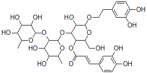 CAS#: 128988-15-8， [4-[4,5-Dihydroxy-6-Methyl-3-(3,4,5-Trihydroxy-6-Methyloxan-2-Yl)Oxyoxan-2-Yl]Oxy-6-[2-(3,4-Dihydroxyphenyl)Ethoxy]-5-Hydroxy-2-(Hydroxymethyl)Oxan-3-Yl] (E)-3-(3,4-Dihydroxyphenyl)Prop-2-Enoate