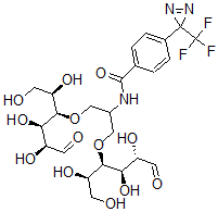 CAS#: 129461-18-3， N-[1,3-Bis[[(2R,3R,4R,5S)-1,2,4,5-Tetrahydroxy-6-Oxohexan-3-Yl]Oxy]Propan-2-Yl]-4-[3-(Trifluoromethyl)Diazirin-3-Yl]Benzamide