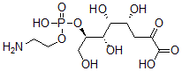 CAS#: 129476-66-0， (4R,5R,6S,7R)-7-(2-Aminoethoxy-Hydroxyphosphoryl)Oxy-4,5,6,8-Tetrahydroxy-2-Oxooctanoic Acid