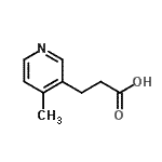 CAS#: 129483-51-8， 3-(4-Methyl-3-Pyridinyl)Propanoic Acid