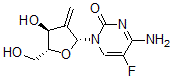 CAS#: 129531-96-0， 4-Amino-5-Fluoro-1-[(2R,4S,5R)-4-Hydroxy-5-(Hydroxymethyl)-3-Methylideneoxolan-2-Yl]Pyrimidin-2-One