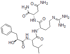 CAS#: 129536-35-2， (2S)-2-[[(2S)-5-(Diaminomethylideneamino)-2-[[(2S)-2-[[(2S)-2-Hydroxy-3-Phenylpropanoyl]Amino]-4-Methylpentanoyl]Amino]Pentanoyl]Amino]Butanediamide