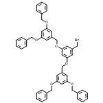 CAS#: 129536-41-0， 1,1'-{[5-(Bromomethyl)-1,3-Phenylene]Bis(Oxymethylene)}Bis[3,5-Bis(Benzyloxy)Benzene]