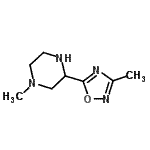CAS#: 129594-96-3， 1-Methyl-3-(3-Methyl-1,2,4-Oxadiazol-5-Yl)Piperazine