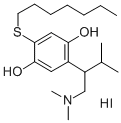CAS#: 129658-39-5， 2-(1-Dimethylamino-3-Methylbutan-2-Yl)-5-Heptylsulfanylbenzene-1,4-Diol Hydroiodide