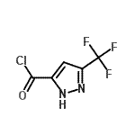 CAS#: 129768-29-2， 3-(Trifluoromethyl)-1H-Pyrazole-5-Carbonyl Chloride