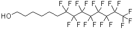 structure of CAS# 129794-54-3, 7,7,8,8,9,9,10,10,11,11,12,12,13,13,14,14,14-Heptadecafluoro-1-Tetradecanol;6-(Perfluorooctyl)hexan-1-ol;6-(Perfluorooctyl)hexanol;MFCD00236073