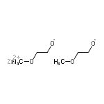 structure of CAS# 129918-15-6, Zinc Bis(2-Methoxyethanolate);Zinc 2-methoxyethoxide, 5% w/v in 2-methoxyethanol