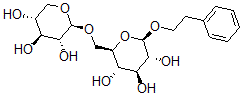 CAS#: 129932-48-5， (2R,3R,4S,5S,6R)-2-(2-Phenylethoxy)-6-[[(2S,3R,4S,5R)-3,4,5-Trihydroxyoxan-2-Yl]Oxymethyl]Oxane-3,4,5-Triol