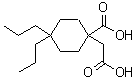 CAS#: 130065-94-0， 1-(Carboxymethyl)-4,4-dipropylcyclohexanecarboxylic acid