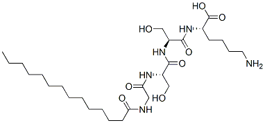 CAS#: 130170-10-4， (2S)-6-Amino-2-[[(2S)-2-[[(2S)-2-[[2-(Dodecanoylamino)Acetyl]Amino]-3-Hydroxypropanoyl]Amino]-3-Hydroxypropanoyl]Amino]Hexanoic Acid