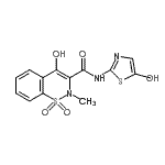 CAS#: 130262-93-0， 2-{[(4-Hydroxy-2-Methyl-1,1-Dioxido-2H-1,2-Benzothiazin-3-Yl)Carbonyl]Amino}-1,3-Thiazole-5-Carboxylic Acid