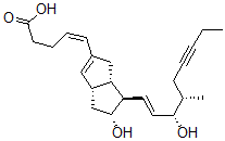 CAS#: 130273-99-3， (Z)-5-[(3aS,5R,6R,6aS)-5-Hydroxy-6-[(E,3S,4S)-3-Hydroxy-4-Methylnon-1-En-6-Ynyl]-1,3a,4,5,6,6a-Hexahydropentalen-2-Yl]Pent-4-Enoic Acid