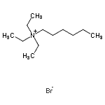 结构式 CAS# 13028-71-2, N,N,N-三乙基-1-溴己铵