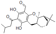 CAS#: 130288-57-2， (2alpha,4alpha,4abeta,9abeta)-(+)-2,3,4,4a,9,9a-Hexahydro-6,8-dihydroxy-3,3,4a-trimethyl-7-(3-methyl-1-oxobutyl)-2,4-methano-1H-xanthene-5-carboxaldehyde
