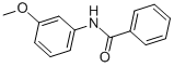 structure of CAS# 13031-49-7, N-(3-Methoxyphenyl)Benzamide;N-(3-Methoxy-Phenyl)-Benzamide;N-(3-Methoxyphenyl)Benzoic Acid Amide;Zinc00128522