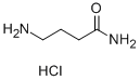 structure of CAS# 13031-62-4, 4-Amino-Butanamide Hydrochloride (1:1);4-Aminobutyramide Hydrochloride;4-Aminobutyramide Monohydrochloride