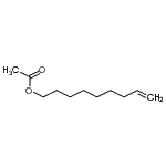 structure of CAS# 13038-22-7, 8-Nonen-1-Yl Acetate;8-Nonenyl Acetate;ACETICACID8-NONEN-1-YLESTER