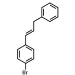 结构式 CAS# 13041-70-8, 1-溴-4-[(1E)-3-苯基-1-丙烯-1-基]苯