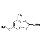 CAS#: 130593-24-7， 6-Methoxy-4-Methyl-1,3-Benzothiazole-2-Carbonitrile