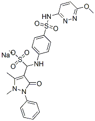 CAS#: 13061-27-3， Sodium 2,3-Dihydro-alpha-[[4-[[(6-Methoxypyridazin-3-Yl)Amino]Sulphonyl]Phenyl]Amino]-1,5-Dimethyl-3-Oxo-2-Phenyl-1H-Pyrazole-4-Methanesulphonate