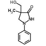 structure of CAS# 13072-89-4, 4-(Hydroxymethyl)-4-Methyl-1-Phenyl-3-Pyrazolidinone;(4R)-4-(HYDROXYMETHYL)-4-METHYL-1-PHENYLPYRAZOLIDIN-3-ONE;(4S)-4-(HYDROXYMETHYL)-4-METHYL-1-PHENYLPYRAZOLIDIN-3-ONE;1-PHENYL-4-METHYL-4-(HYDROXYMETHYL)-3-PYRAZOLIDONE