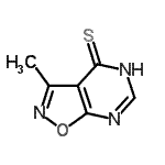 CAS#: 130783-68-5， 3-Methyl[1,2]Oxazolo[5,4-d]Pyrimidine-4(5H)-Thione