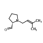 CAS#: 130823-66-4， (2S)-1-(3-Methyl-2-Buten-1-Yl)-2-Pyrrolidinecarbaldehyde
