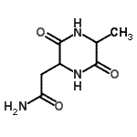 CAS#: 131025-37-1， 2-(5-Methyl-3,6-Dioxo-2-Piperazinyl)Acetamide