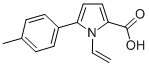 structure of CAS# 131172-66-2, 1-Ethenyl-5-(4-Methylphenyl)Pyrrole-2-Carboxylic Acid;5-(4-Methylphenyl)-1-Vinyl-Pyrrole-2-Carboxylate;5-(4-Methylphenyl)-1-Vinyl-2-Pyrrolecarboxylate;Zinc00259218