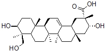 CAS#: 131177-50-9， (2S,3R,4aS,6aR,6aS,6bR,9S,10S,12aR,14bS)-3,10-Dihydroxy-9-(Hydroxymethyl)-2,4a,6a,6b,9,12a-Hexamethyl-1,3,4,5,6,6a,7,8,8a,10,11,12,13,14b-Tetradecahydropicene-2-Carboxylic Acid