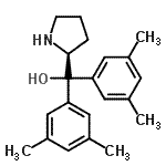 结构式 CAS# 131180-63-7, 二(3,5-二甲基苯基)[(2S)-2-吡咯烷基]甲醇
