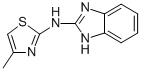 CAS 登录号：131185-01-8， N-(4-甲基-1,3-噻唑-2-基)-1H-苯并咪唑-2-胺