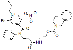CAS#: 131311-25-6， 2-[3-[(2-Bromo-1-Propylpyridin-1-Ium-4-Carbonyl)-Phenylamino]Propanoylamino]Ethyl 3,4-Dihydro-1H-Isoquinoline-2-Carboxylate Nitrate